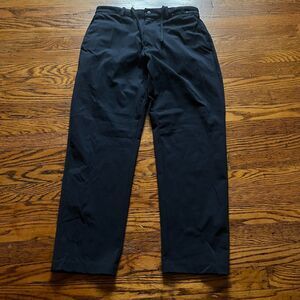 Uniqlo Men’s S Waist Smart Ankle Pants (Ultra Stretch DRY-EX) Blue Drawstring